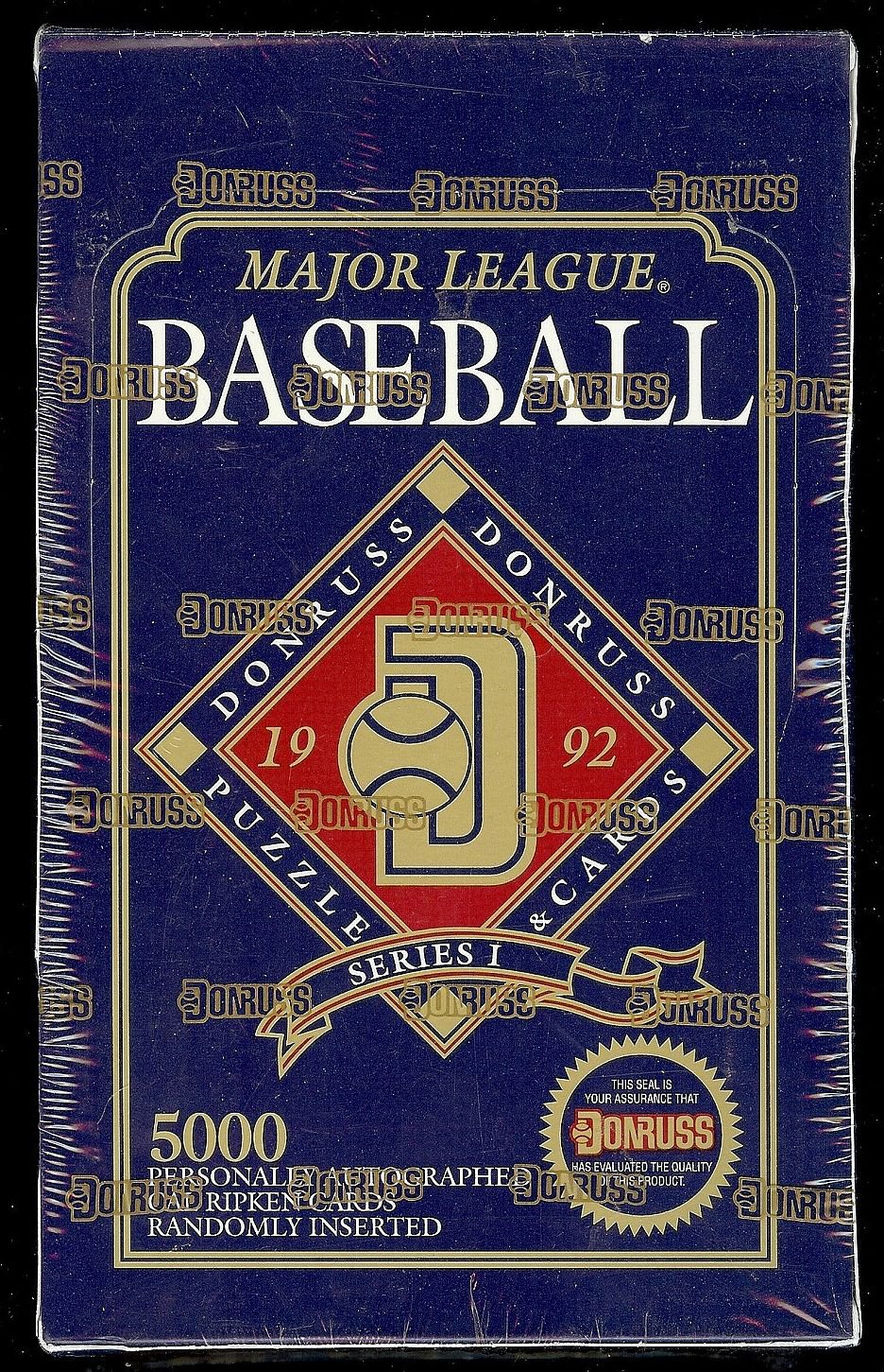 1992 Donruss Baseball card wax box, series 1, Factory sealed, 36 packs