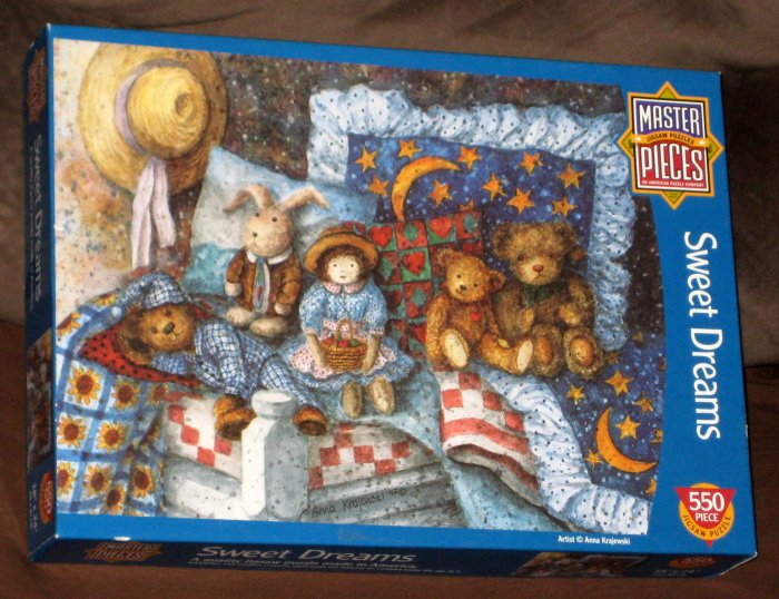 Teddy Bears Jigsaw Puzzle Lot 4 Puzzles 500 550 1000 Sweet Dreams