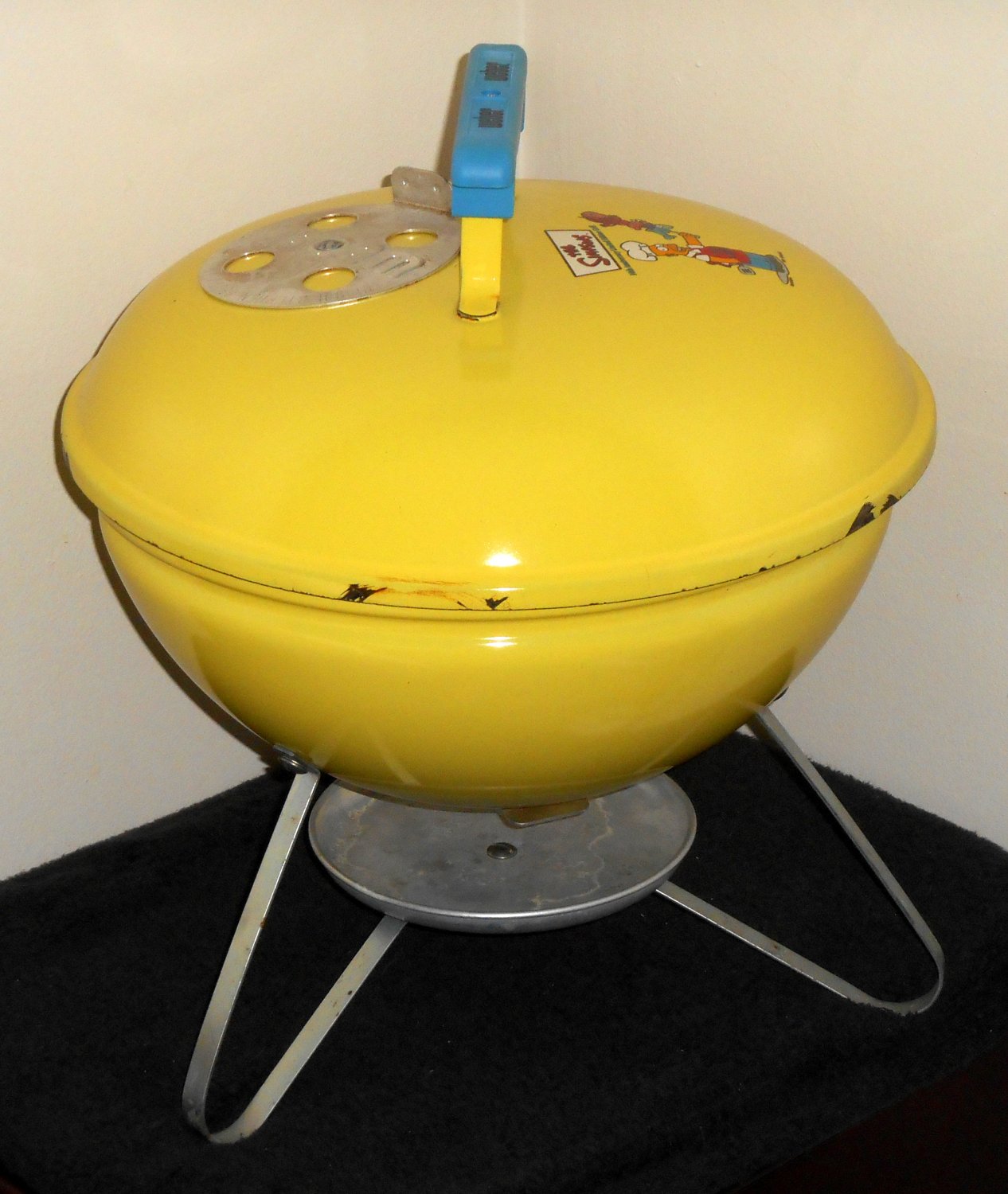 SOLD Homer Simpson Weber Smokey Joe Charcoal Grill Portable BBQ 10th Anniversary Limited Edition