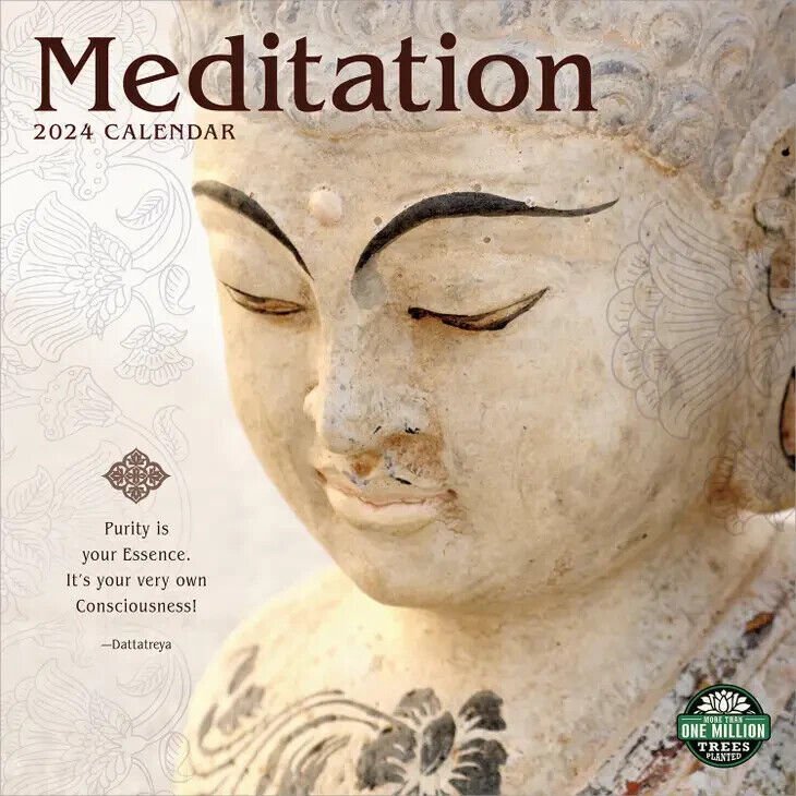 Amber Lotus Meditation 2024 Wall Calendar