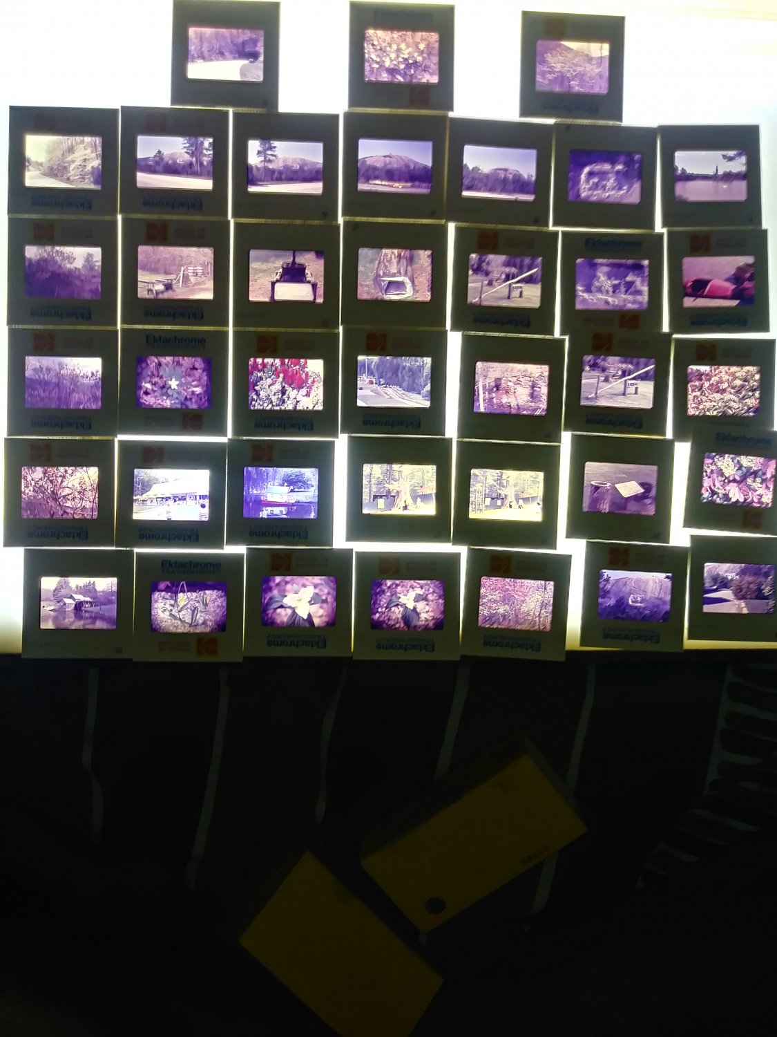 Vtg Amateur Vacation Slide Lot Stone Mountain/Alice in wonderland Park 35mm 38 Color slides