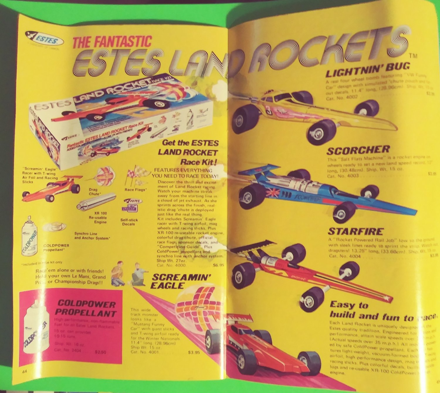 1976 No. 761 Estes Flying Model Rocket Catalog Star Trek Enterprise