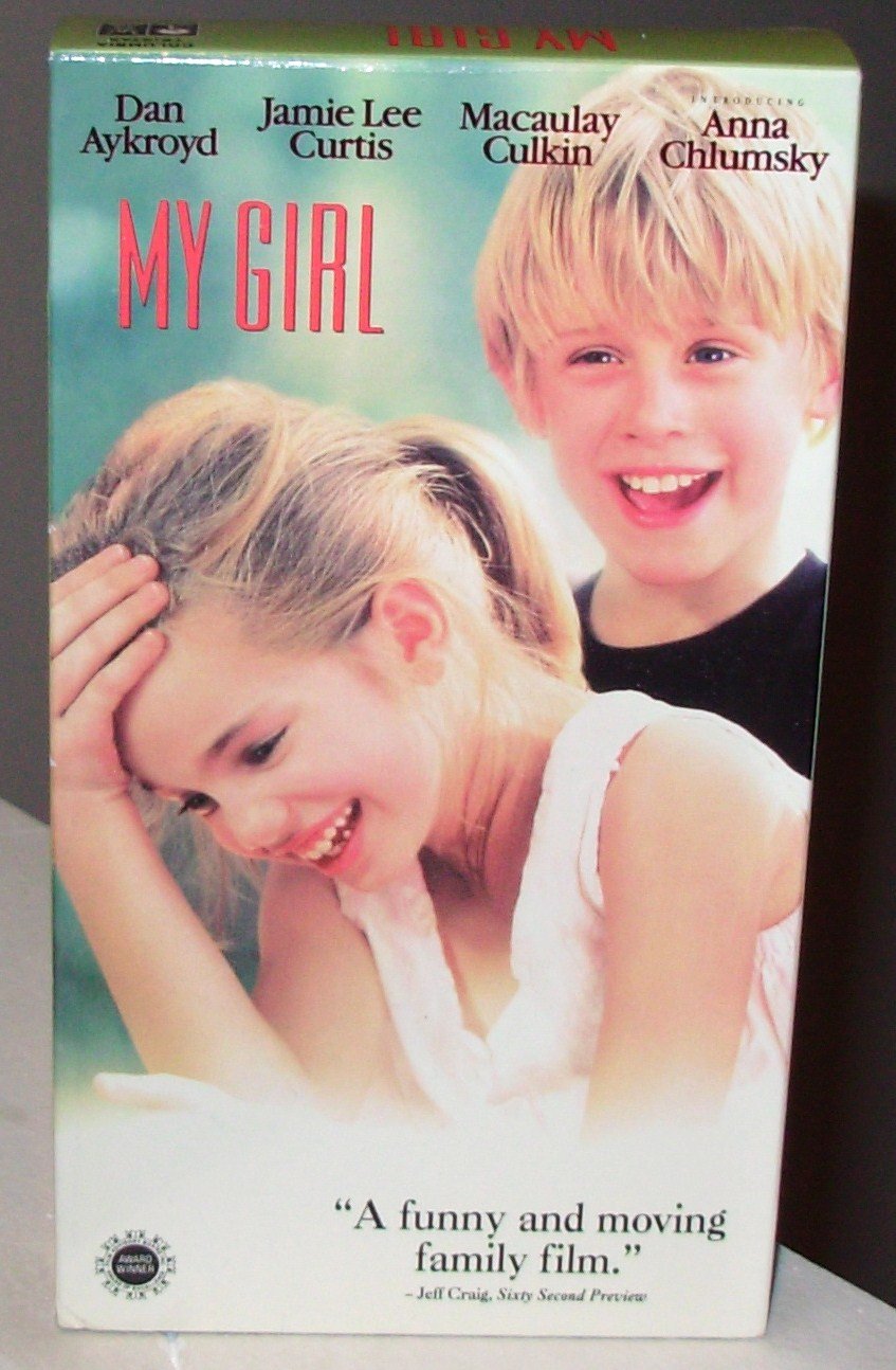 My Girl Vhs Movie Starring Dan Aykroyd Jamie Lee Curtis Macaulay