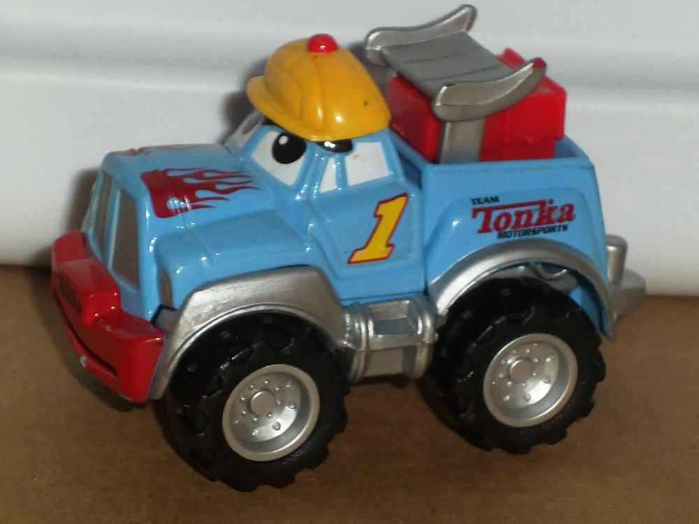 Tonka Maisto 2000 Lil' Chuck Light Blue Racing Truck Loose Used