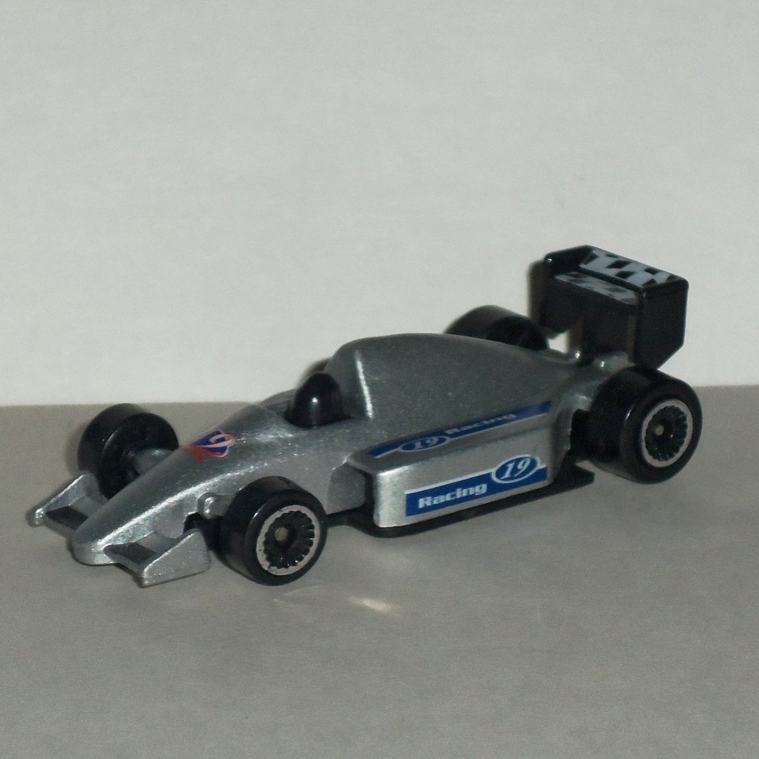 Silver 19 Indy Racing Diecast & Plastic Toy Car Loose Used