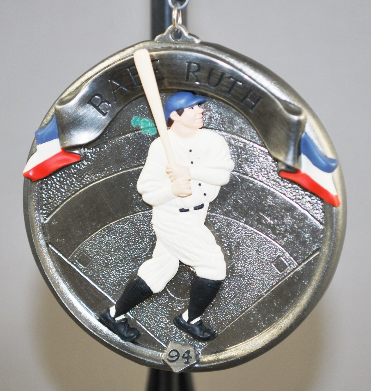 1994 Hallmark Baseball Heros Babe Ruth Keepsake Christmas Tree Ornament