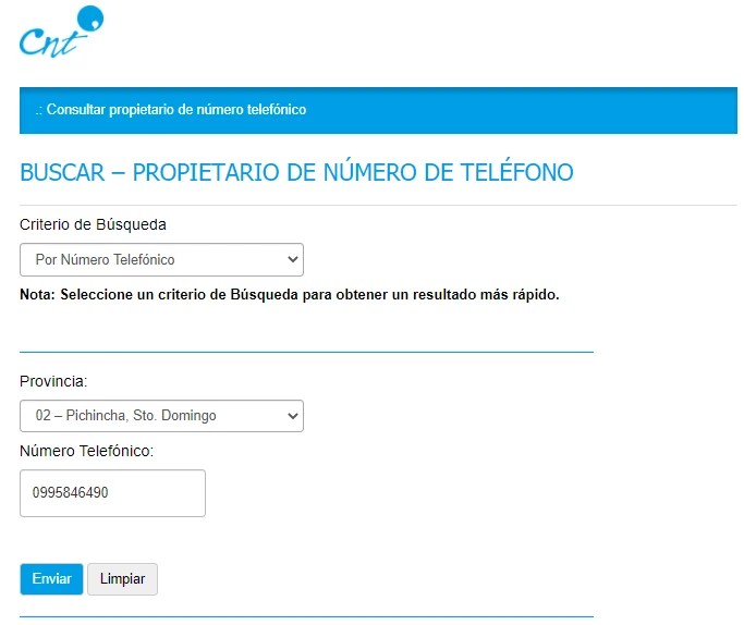 Consultar a quien pertenece un número de teléfono en Ecuador 2024 elyex