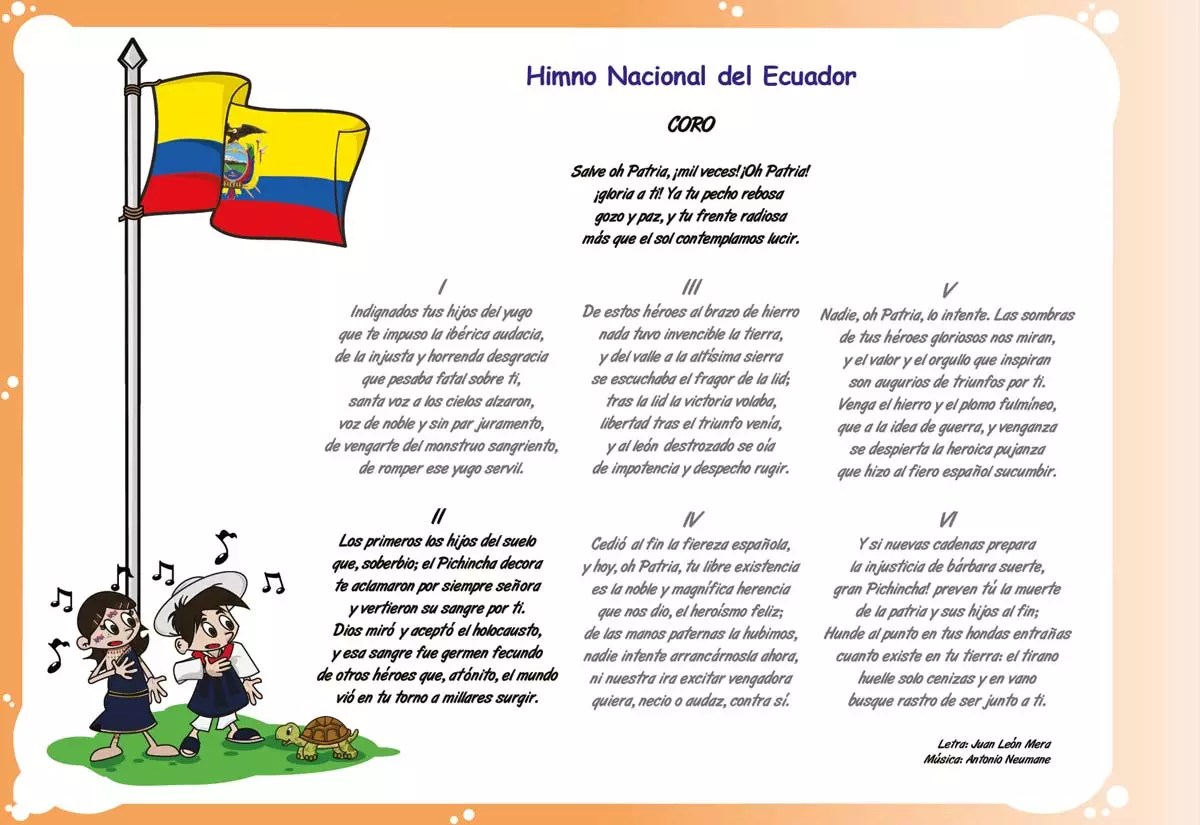 Himno Nacional del Ecuador (letra) 2024 ecu11