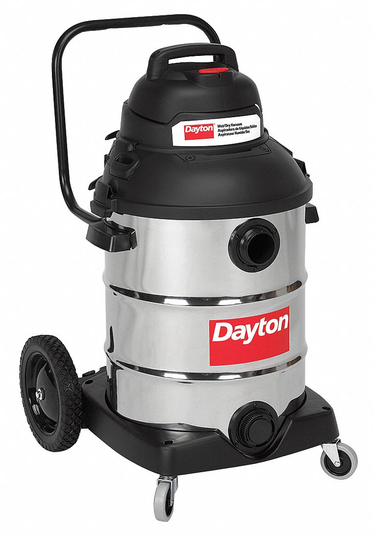 DAYTON Wet/Dry Vacuum,6.5 HP,16 gal.,120V - Shop Vacuum Cleaners