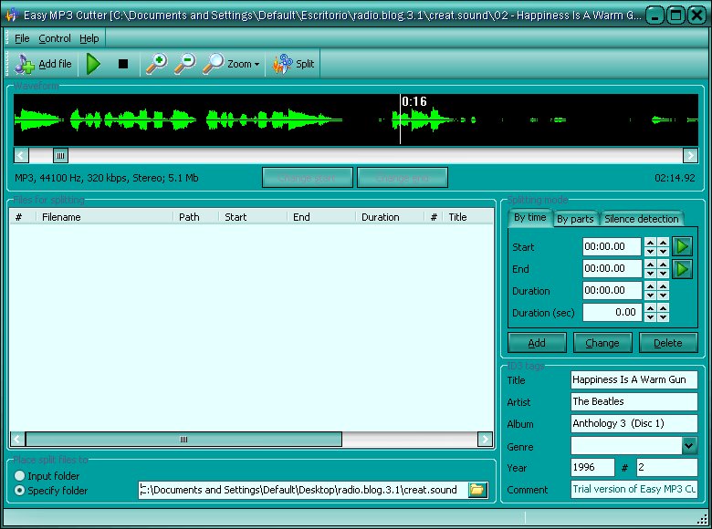 Easy MP3 Cutter download for free GetWinPCSoft