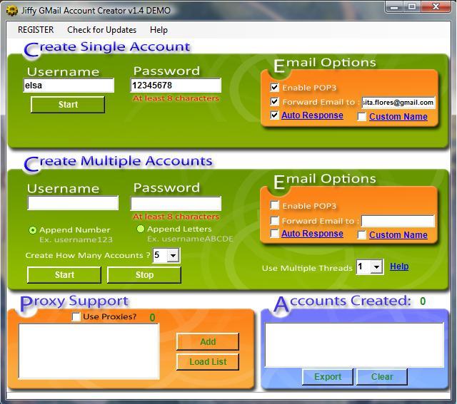 Jiffy Gmail Creator download for free GetWinPCSoft