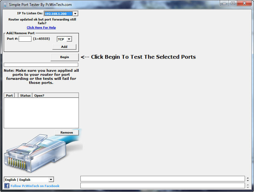 Simple Port Tester latest version Get best Windows software