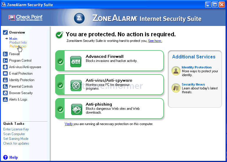 ZoneAlarm Security download for free GetWinPCSoft