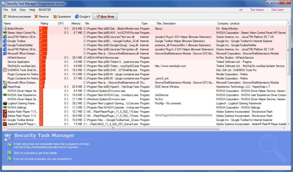 Security Task Manager download for free GetWinPCSoft