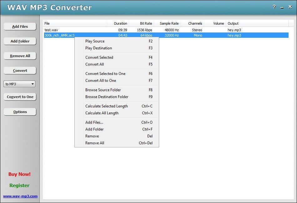 WAV MP3 Converter download for free GetWinPCSoft