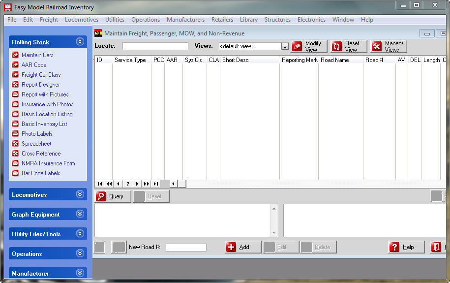 Easy Model Railroad Inventory download for free GetWinPCSoft