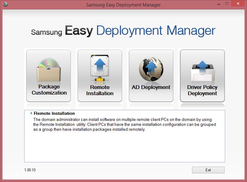 Samsung Easy Deployment Manager latest version Get best Windows software