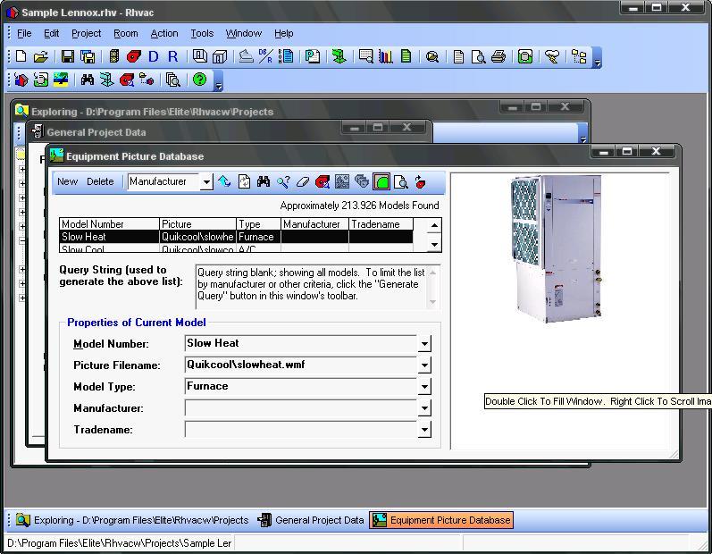 Elite Software Rhvac for ACCA Manual J, D, and S Calculations.