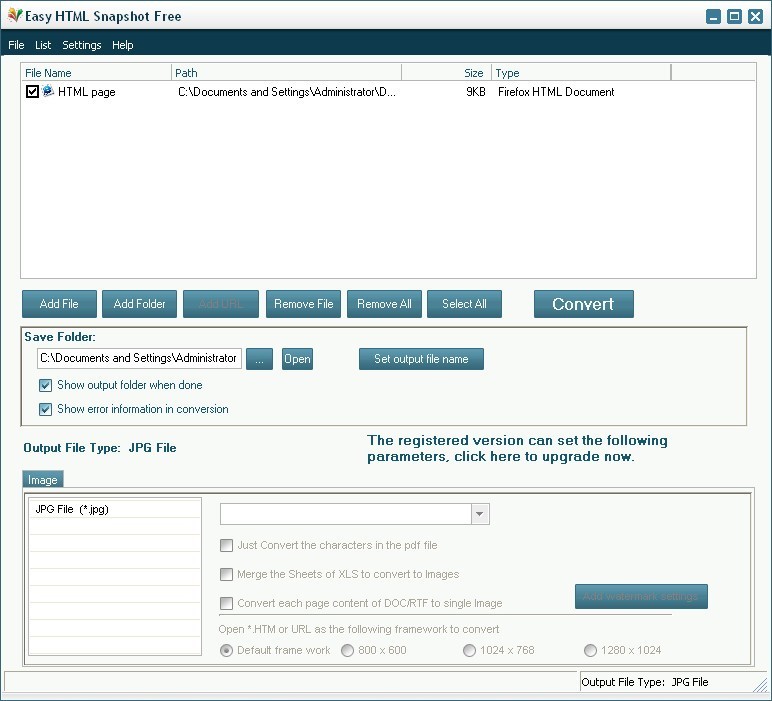 Easy HTML Snapshot Free latest version Get best Windows software