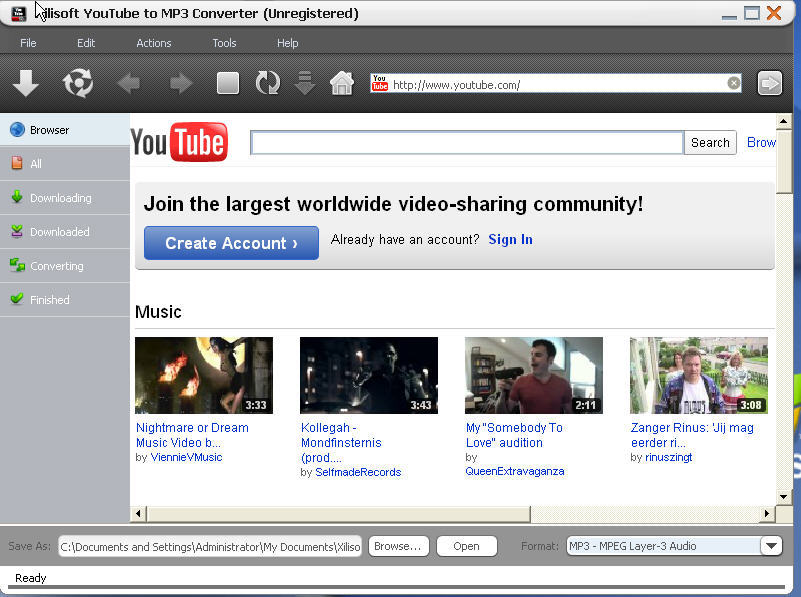 Xilisoft YouTube to MP3 Converter latest version Get
