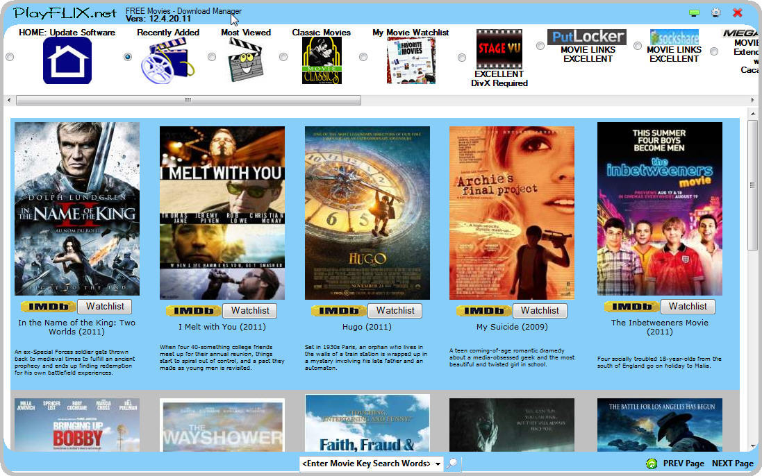 PlayFLIX FREE MOVIES latest version Get best Windows software