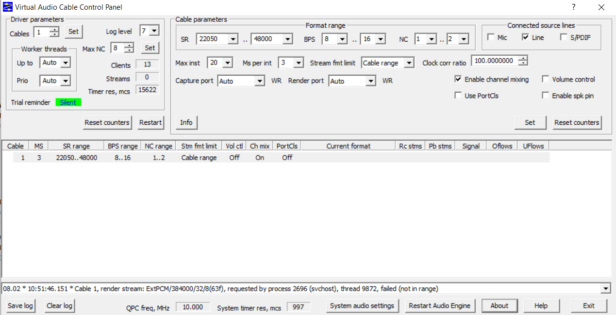 Virtual Audio Cable download for free GetWinPCSoft