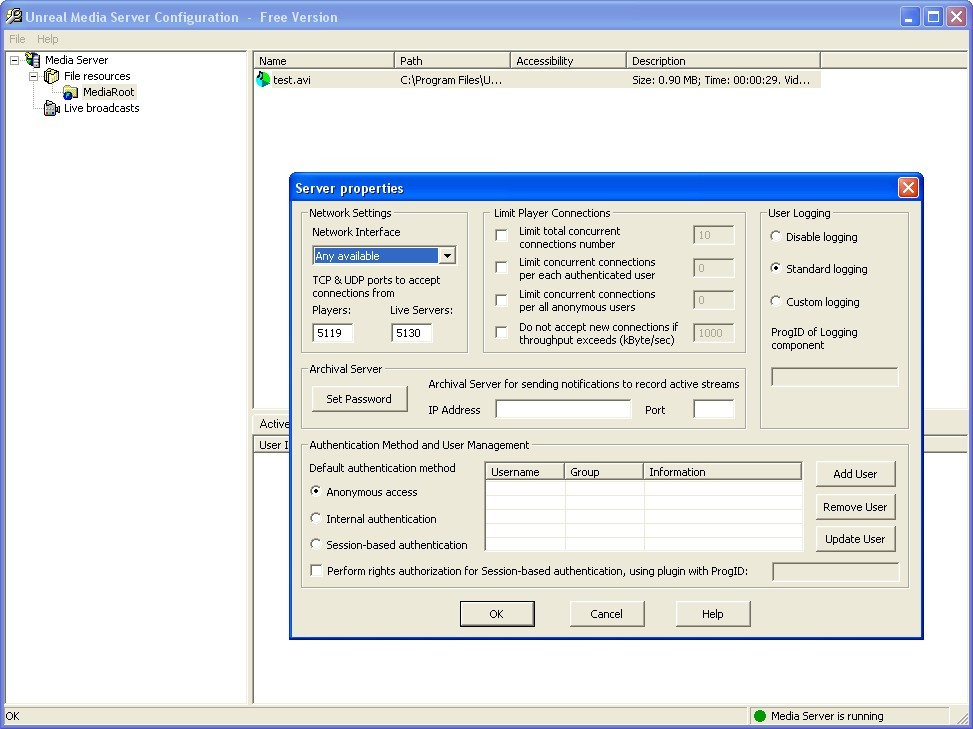 Unreal Media Server download for free GetWinPCSoft