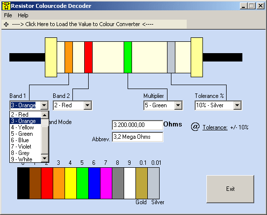 Resistor Colourcode Decoder latest version Get best Windows software