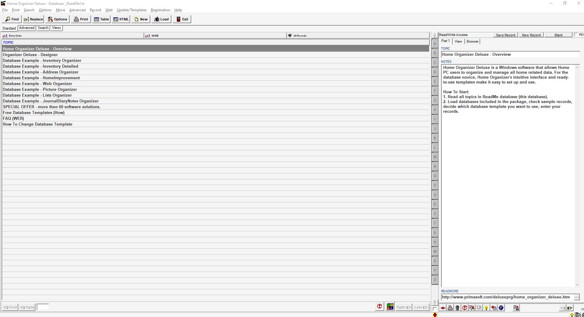 HOME ORGANIZER DELUXE download for free GetWinPCSoft