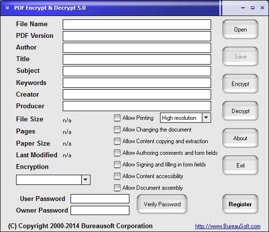 PDF Encrypt & Decrypt download for free GetWinPCSoft