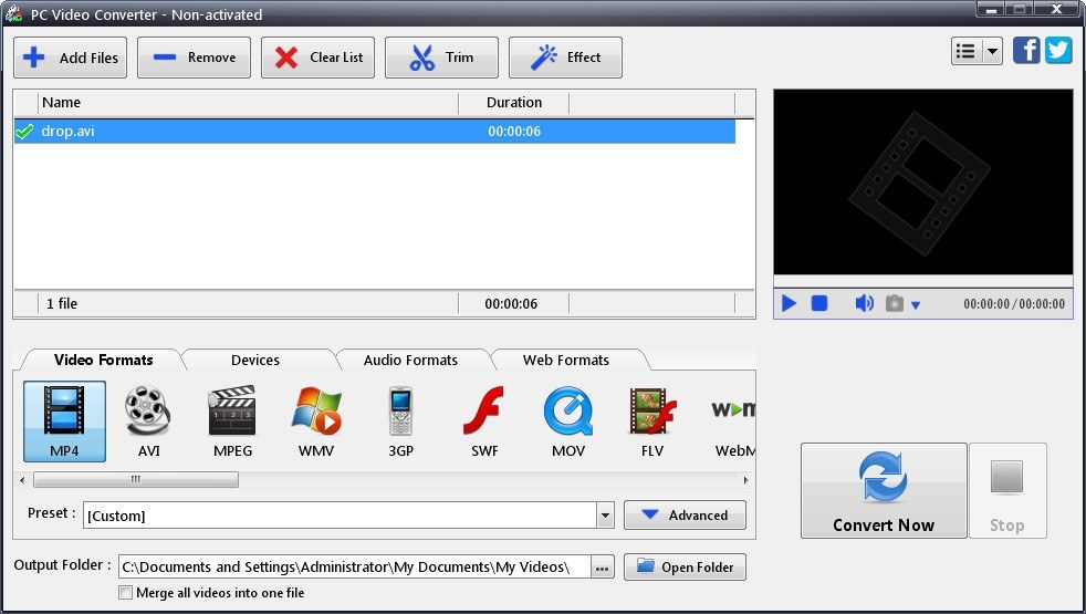 PC Video Converter download for free GetWinPCSoft
