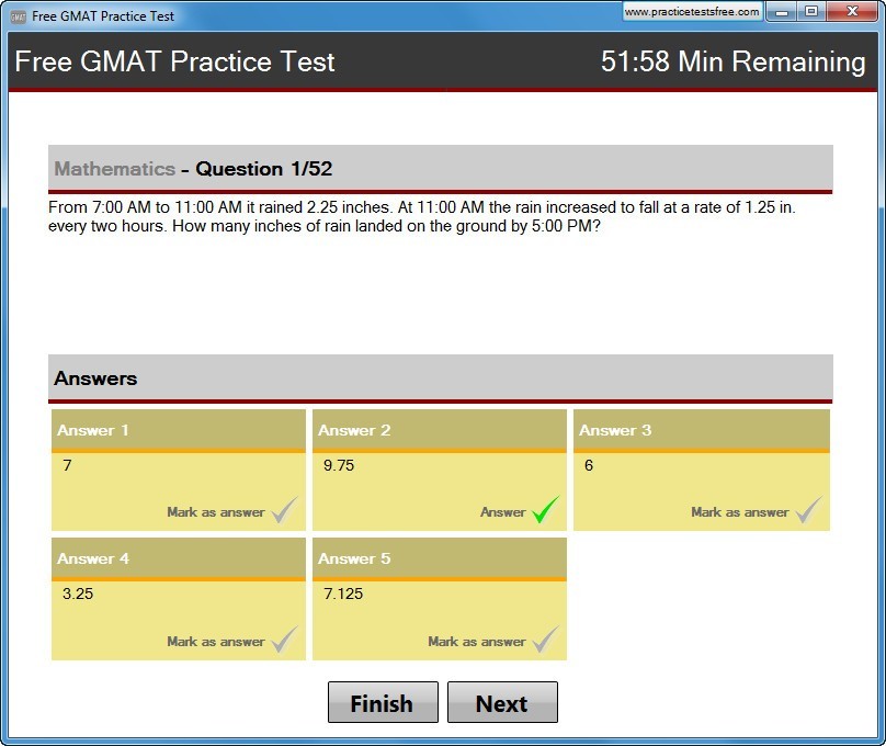 Free GMAT Practice Test latest version Get best Windows software