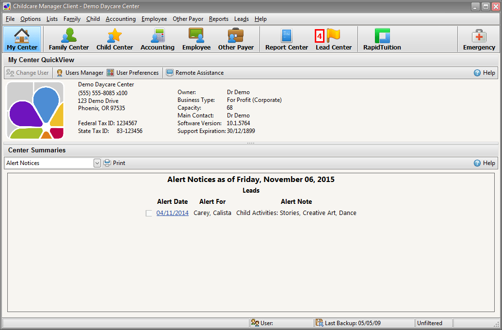 Childcare Manager download for free GetWinPCSoft