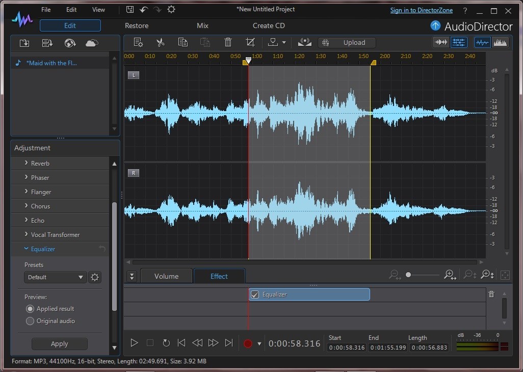 CyberLink AudioDirector download for free GetWinPCSoft
