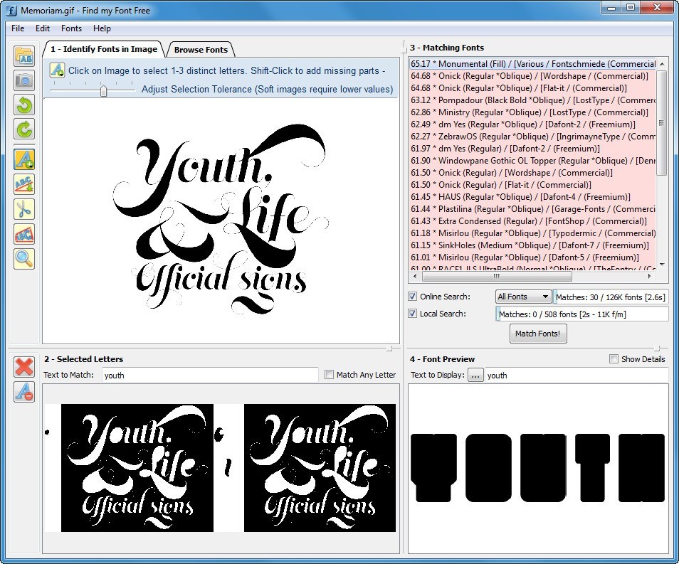 Find my Font Free download for free GetWinPCSoft