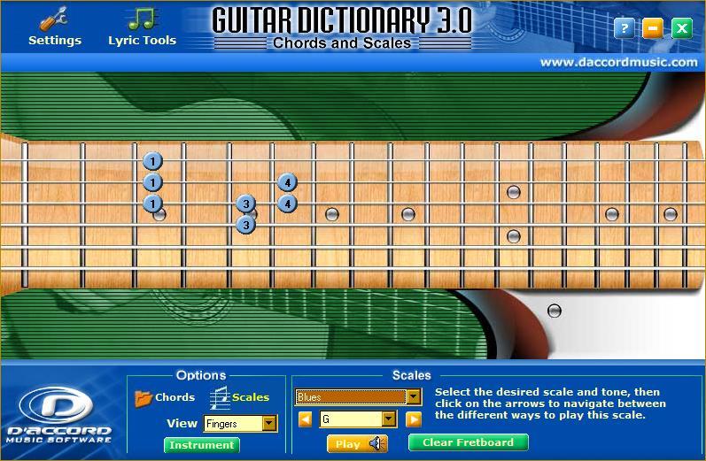 Guitar Chord Dictionary latest version Get best Windows software