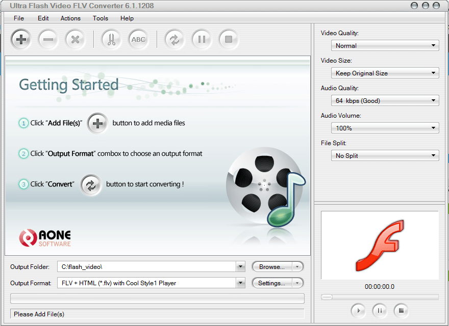 Ultra Flash Video FLV Converter download for free GetWinPCSoft