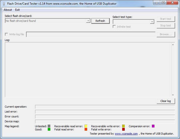 Flash Drive Tester download for free GetWinPCSoft