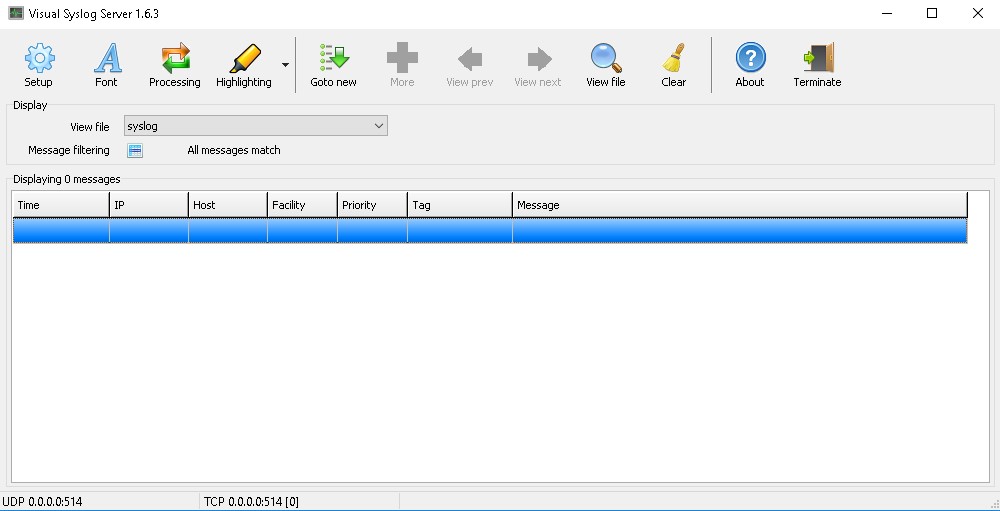 Visual Syslog Server latest version Get best Windows software