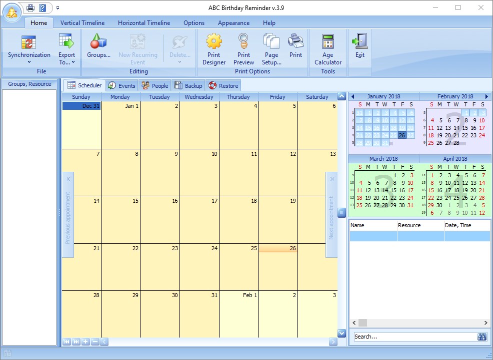ABC Birthday Reminder latest version Get best Windows software