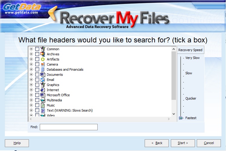 Recover My Files download for free GetWinPCSoft