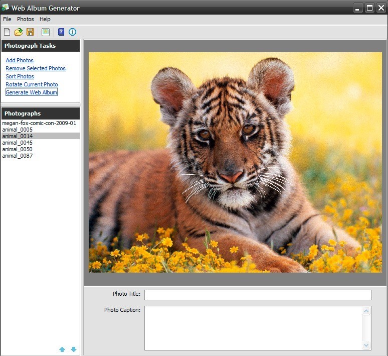 Web Album Generator download for free GetWinPCSoft