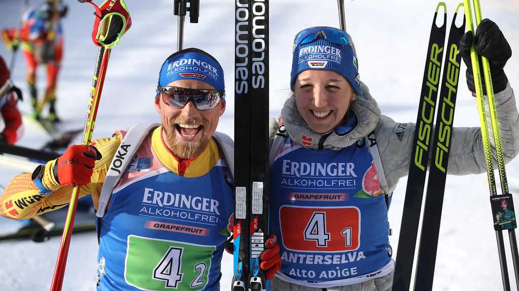 BiathlonWM Silber! Deutsche MixedStaffel glänzt bei NorwegenSieg