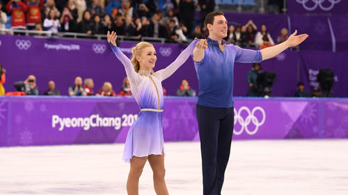 Eiskunstlauf Aljona Savchenko und Bruno Massot lassen Olympia