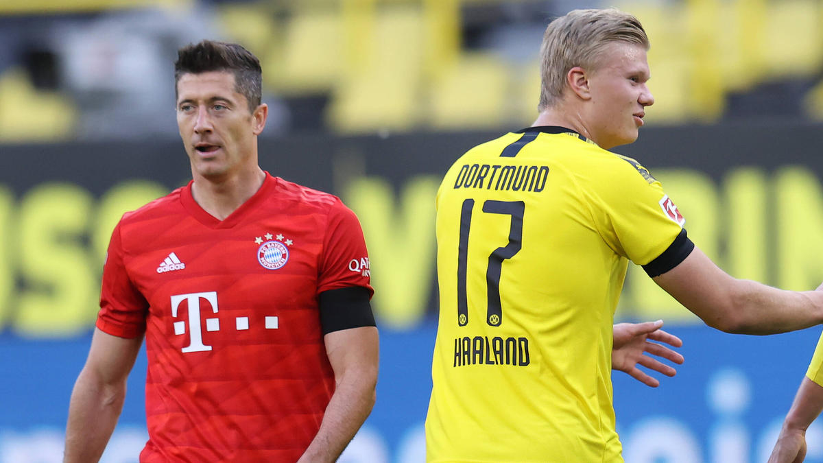 Vor BVB vs. FC Bayern Lewandowski und Haaland auf den Spuren von