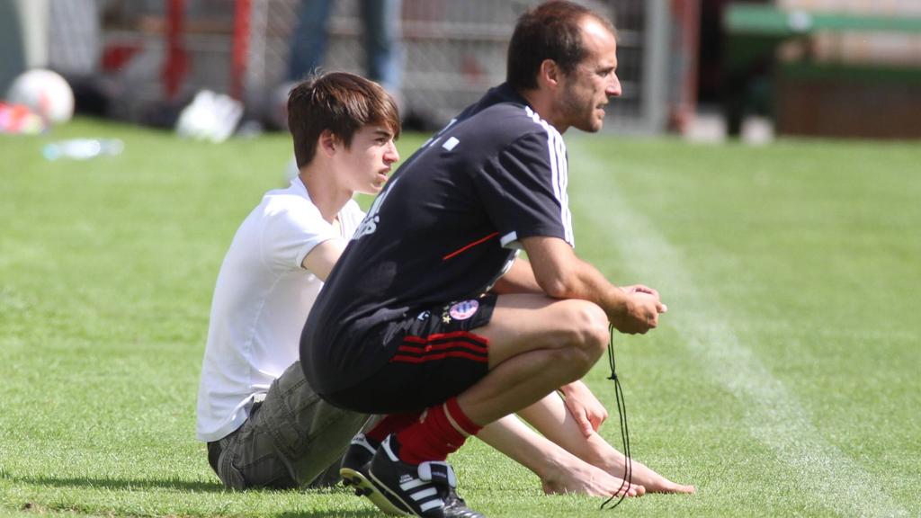FC Bayern Mehmet Scholl mit Sohn Lucas ab "Ein verhinderter
