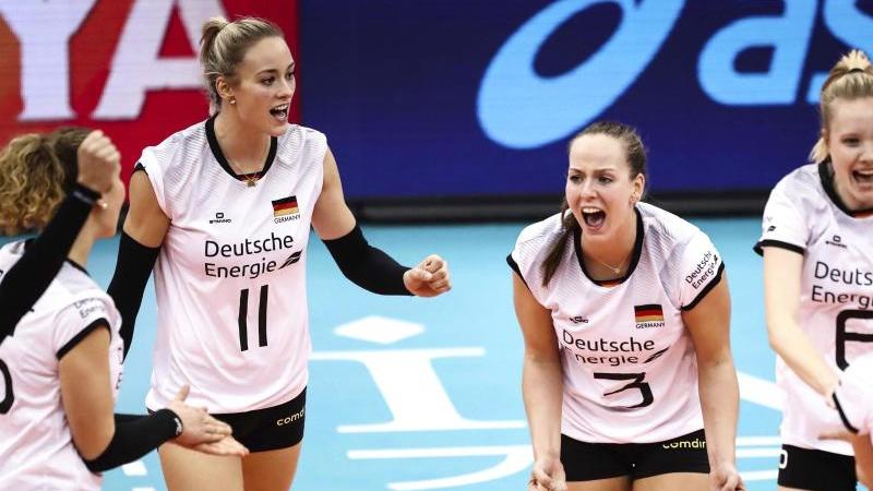 Volleyball Deutsche Damen feiern klaren Sieg zum Abschluss der Nations