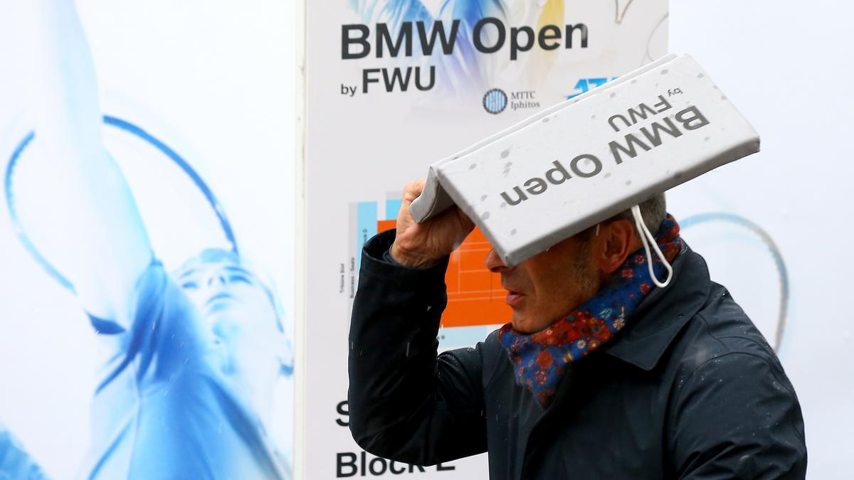 Tennis Halbfinale und Finale der BMWOpen in München wegen Dauerregens verlegt