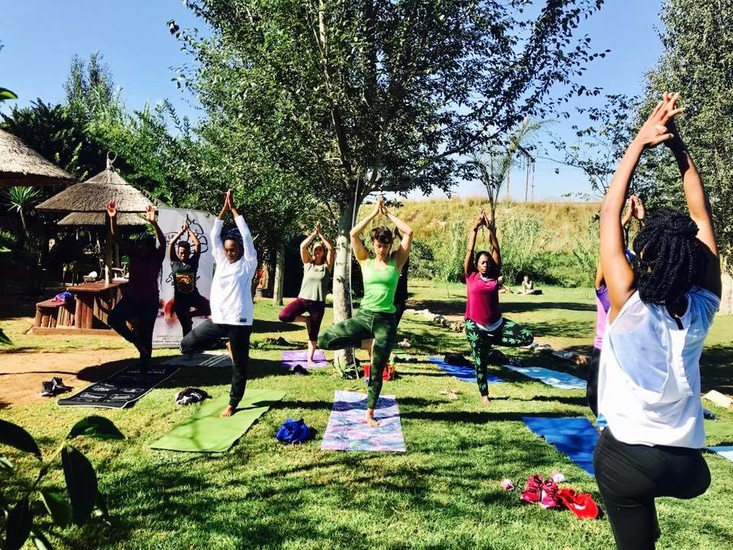 Yoga at Lebo's Johannesburg