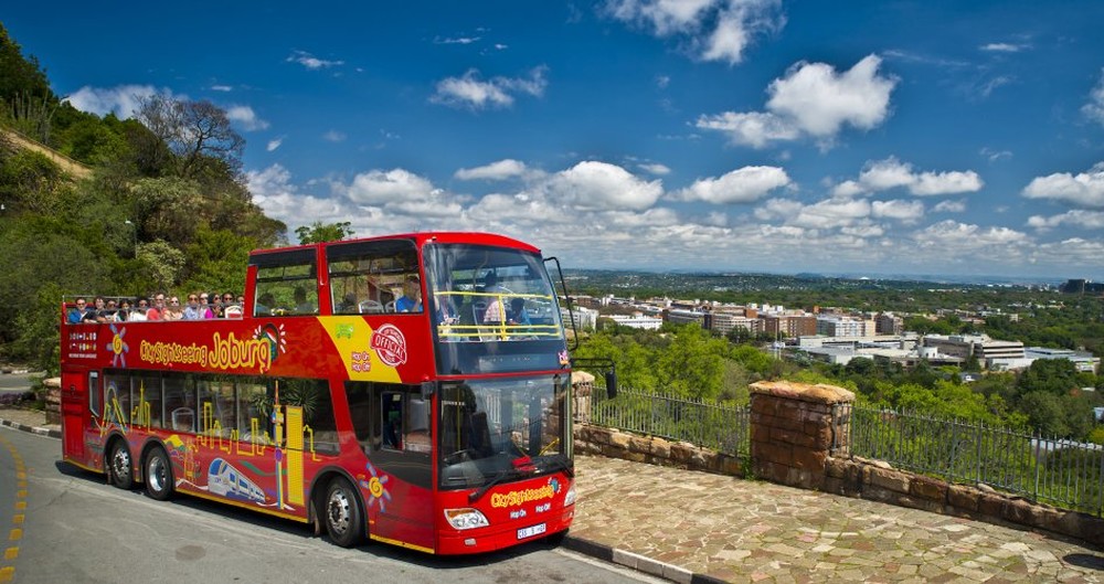 Johannesburg City Sightseeing Bus the Red Bus that takes you to the city's highlights